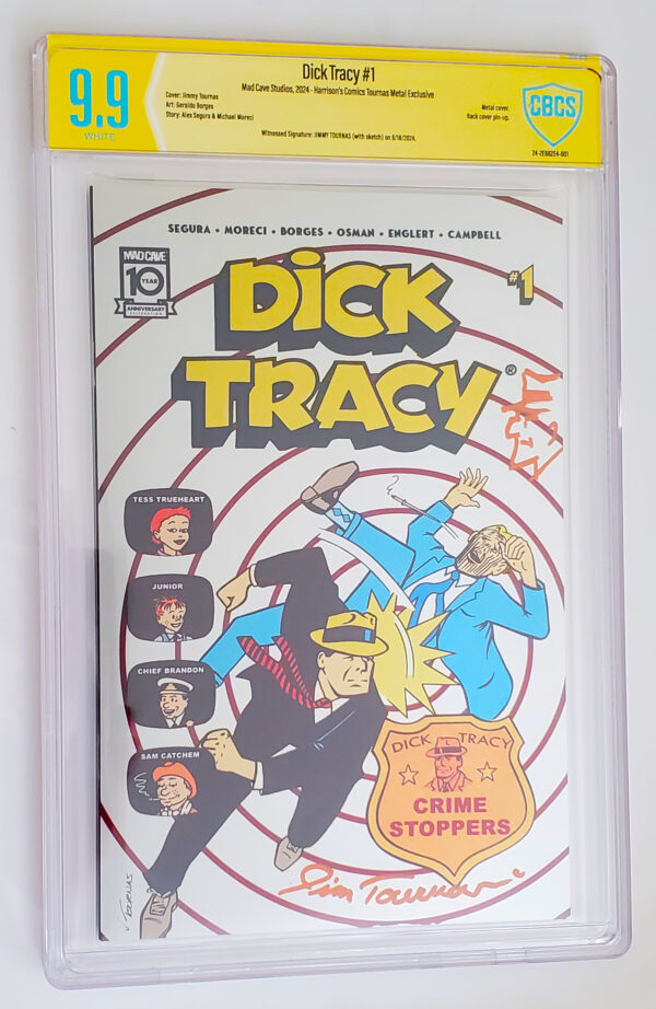 Dick Tracy #1 Mad Cave Comics Metal cover